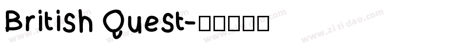British Quest字体转换